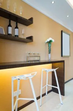 Modern house interior Stock Photos