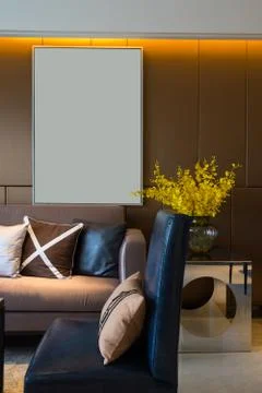 Modern house interior Stock Photos