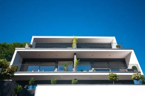 Modern house Stock Photos