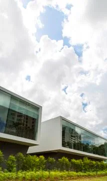 Modern house Stock Photos