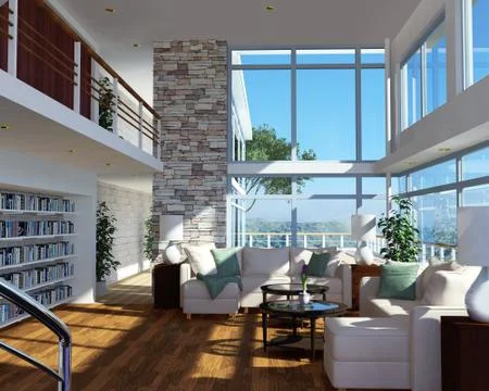 Modern house Stock Photos