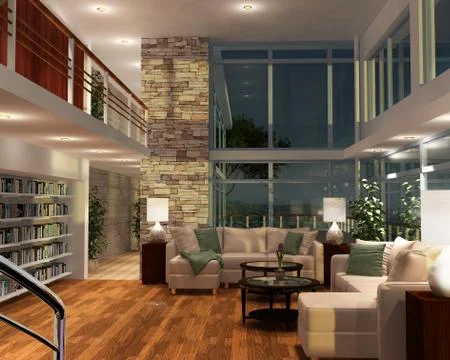 Modern house Stock Photos