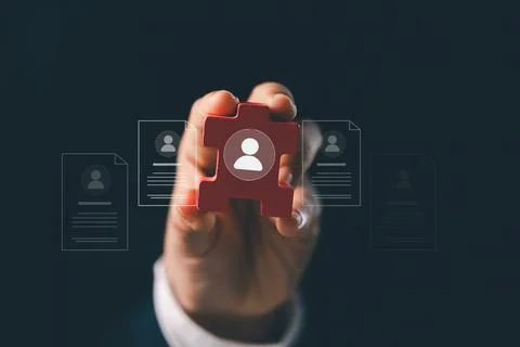 Modern HR technology is simplifying human resources management, enabling ma.. Stock Photos