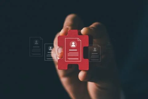 Modern HR technology is simplifying human resources management, enabling ma.. Stock Photos