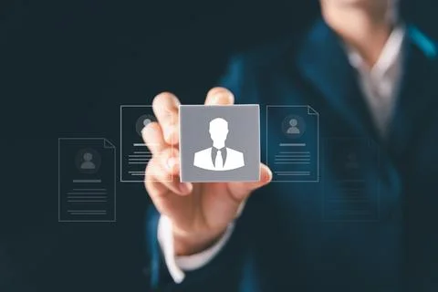 Modern HR technology is simplifying human resources management, enabling ma.. Stock Photos