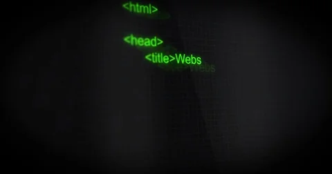 Modern HTML or HTML5 web typography scrolling down computer screen Stock Footage 80697928