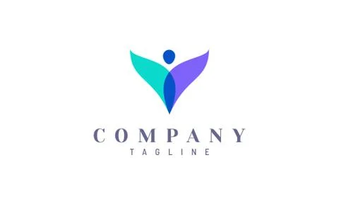 Modern human care vector design concept. Suitable as a logo to represent free Stock Illustration