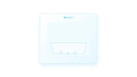 Modern Ice Maker Machine Dispensing Translucent Cyan Cubes with Flowing Col.. Видео 346007059