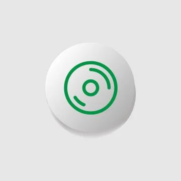 Modern icon button design track vector isolated on white background Stock-Illustration