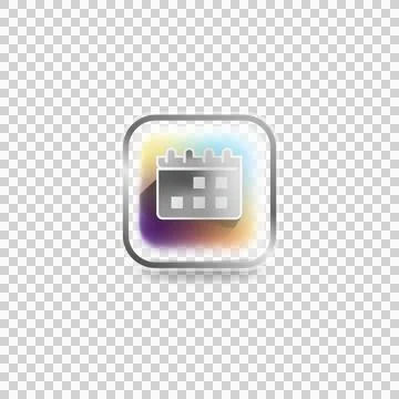 Modern icon calendar user interface concept design vector Stock Illustration