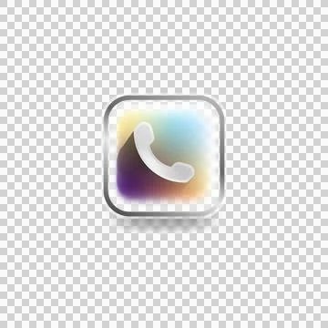 Modern icon call user interface concept design vector Stock Illustration