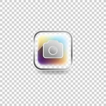 Modern icon camera user interface concept design vector Illustrazione stock