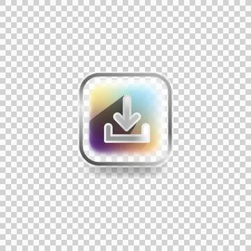 Modern icon download user interface concept design vector Ilustración de archivo