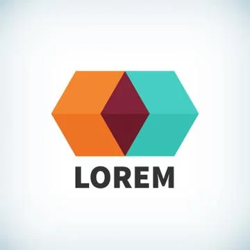 Modern icon flat design element template Illustrazione stock