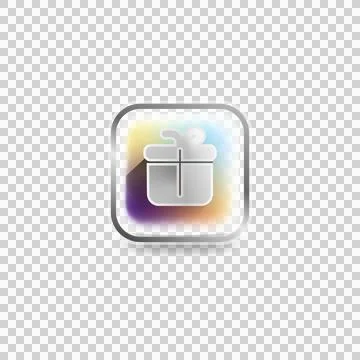 Modern icon gift box user interface concept design vector Stock Illustration