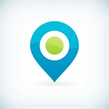 Modern icon pointer flat design element template Illustrazione stock