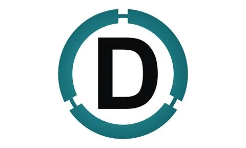 Modern icon Solution Letter D Stock Illustration