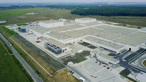 Modern Industrial Building Stock Footage 80233654