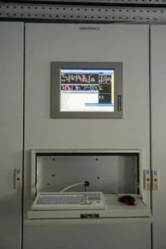 Modern industrial control panel Stockfoto's