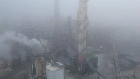 Modern industrial sugar processing facility in the UK captured from a drone 스톡 동영상 328955894