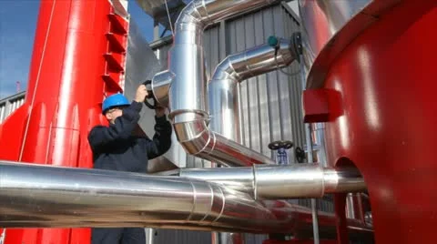 Modern Industry and Worker Stock Footage 24652011