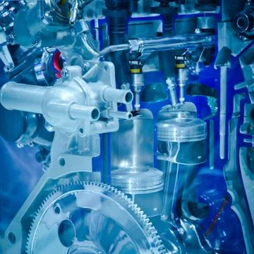 Modern industry auto car engine Foto stock