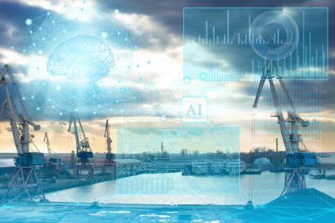 Modern industry based on the analysis of the obtained data and processing by Stock Photos