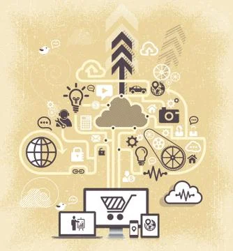 Modern infographic concept Stock Illustration