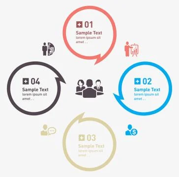 Modern infographic design vector Stock Illustration