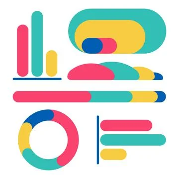 Modern infographic elements collection イラスト素材