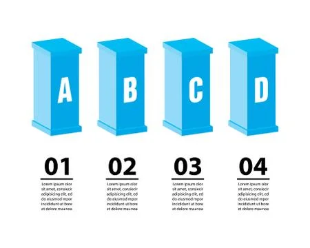 Modern infographic template design Stock Illustration