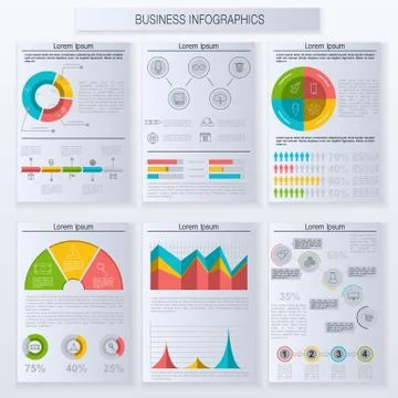 Modern infographic vector elements for business. Stock Illustration