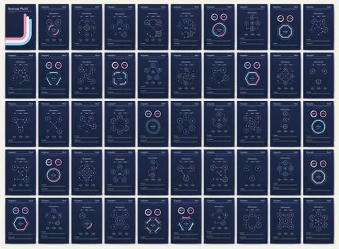 Modern infographic vector elements for business brochures. Use in website, co Illustrazione stock