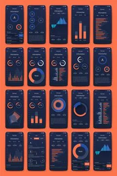 Modern infographic vector elements for business brochures. Use in website, co Stock Illustration