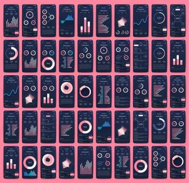 Modern infographic vector elements for business brochures. Use in website, co Stock Illustration