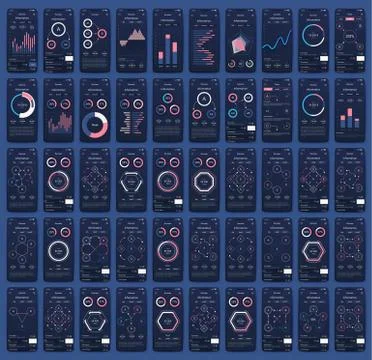 Modern infographic vector elements for business brochures. Use in website, co Illustrazione stock