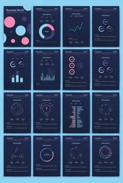 Modern infographic vector elements for business brochures. Use in website, co Stock Illustration