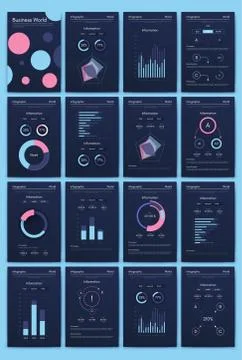 Modern infographic vector elements for business brochures. Use in website, co Illustrazione stock