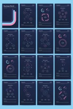 Modern infographic vector elements for business brochures. Use in website, co Illustrazione stock