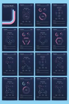 Modern infographic vector elements for business brochures. Use in website, co イラスト素材