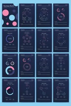 Modern infographic vector elements for business brochures. Use in website, co Stock Illustration
