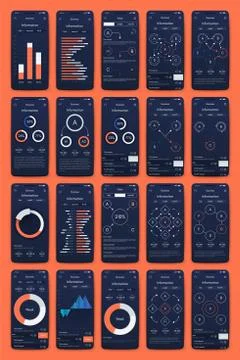 Modern infographic vector elements for business brochures. Use in website, co イラスト素材