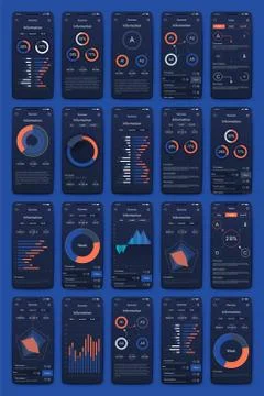 Modern infographic vector elements for business brochures. Use in website, co Stock Illustration