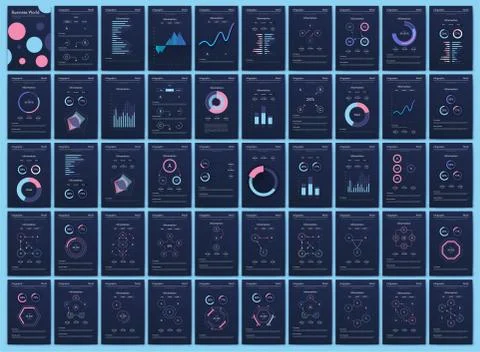 Modern infographic vector elements for business brochures. Use in website, co Stock Illustration