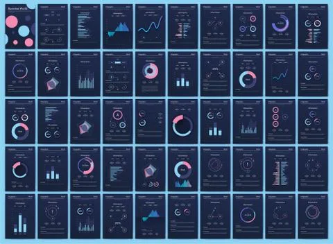 Modern infographic vector elements for business brochures. Use in website, co Stock Illustration