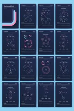 Modern infographic vector elements for business brochures. Use in website, co Stock Illustration