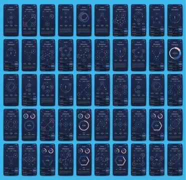 Modern infographic vector elements for business brochures. Use in website, co Stockillustratie