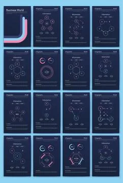 Modern infographic vector elements for business brochures. Use in website, co Stock Illustration