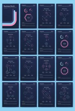 Modern infographic vector elements for business brochures. Use in website, co Stock Illustration
