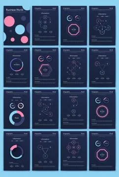 Modern infographic vector elements for business brochures. Use in website, co イラスト素材